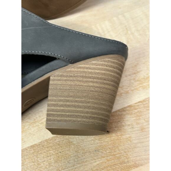 Universal Thread Aiden Wedge Gray Block Heel Huarache Mules Women's Size 9 - Picture 8 of 8
